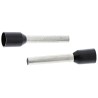 TE Connectivity Insulated Crimp Bootlace Ferrule 12 mm Pin Length 1.7 mm Pin Diameter Black to 16 AWG Wire Size 1-966067-4