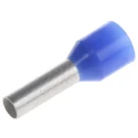 TE Connectivity Insulated Crimp Bootlace Ferrule, 8 mm Pin Length, 2.2 mm Pin Diameter, Blue to 14 AWG Wire Size 1-966067-6