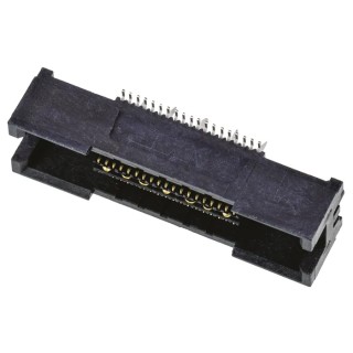 TE Connectivity MICTOR Series Straight Surface PCB Socket 38-Contact 2 Row 0.64 mm Pitch Solder 5767054-1