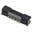 TE Connectivity MICTOR Series Straight Surface PCB Socket, 38-Contact, 2 Row, 0.64 mm Pitch Solder 5767054-1