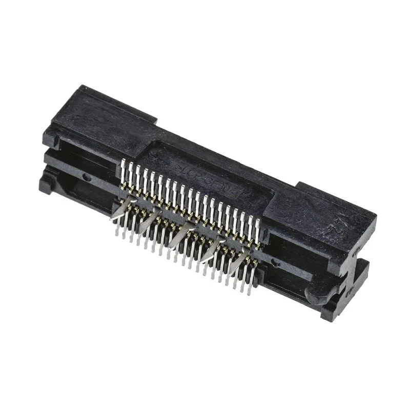 TE Connectivity MICTOR Series Straight Surface PCB Socket, 38-Contact, 2 Row, 0.64 mm Pitch Solder 5767054-1