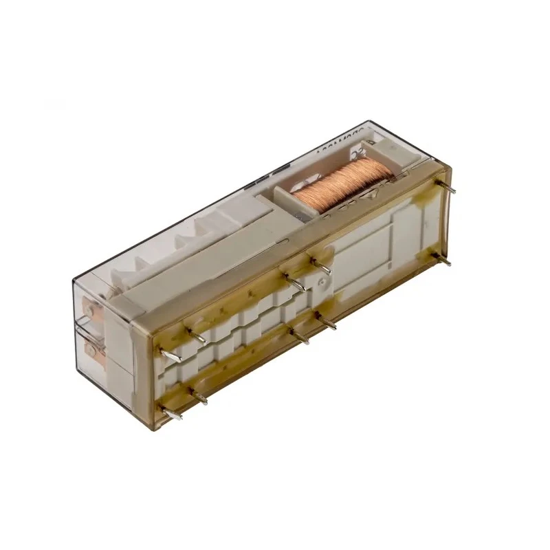 TE Connectivity PCB Force Guided Relay 4-Pole 24V DC Coil Voltage Silver Alloy Contacts SR6M4024