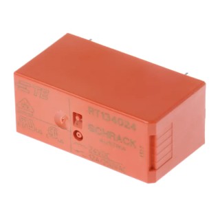 TE Connectivity PCB Power Relay 24V DC Coil 12A Switching Current SPST RT134024
