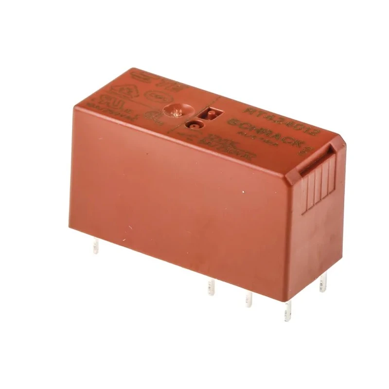 TE Connectivity PCB Power Relay 12V DC Coil 8A Switching Current DPDT RT424012 6-1393243-3
