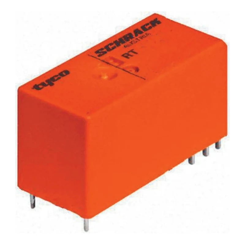 TE Connectivity PCB Power Relay 5V dc Coil 8A Switching Current DPDT RT424A05