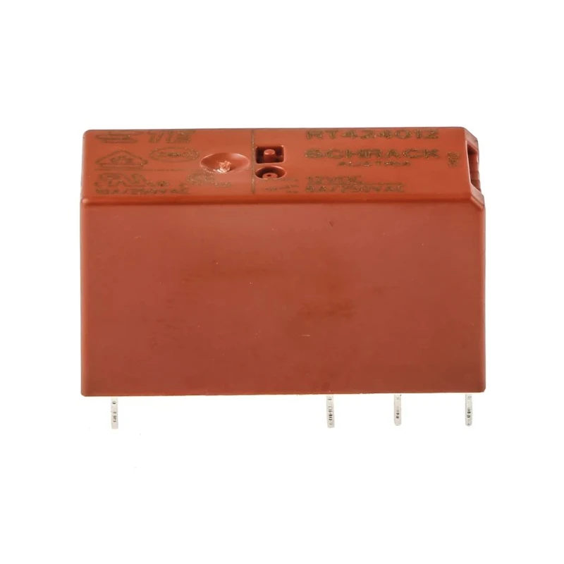 TE Connectivity PCB Power Relay 12V DC Coil 8A Switching Current DPDT RT424012