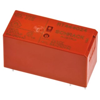 TE Connectivity PCB Power Relay 24V DC Coil 8A Switching Current DPST RT444024