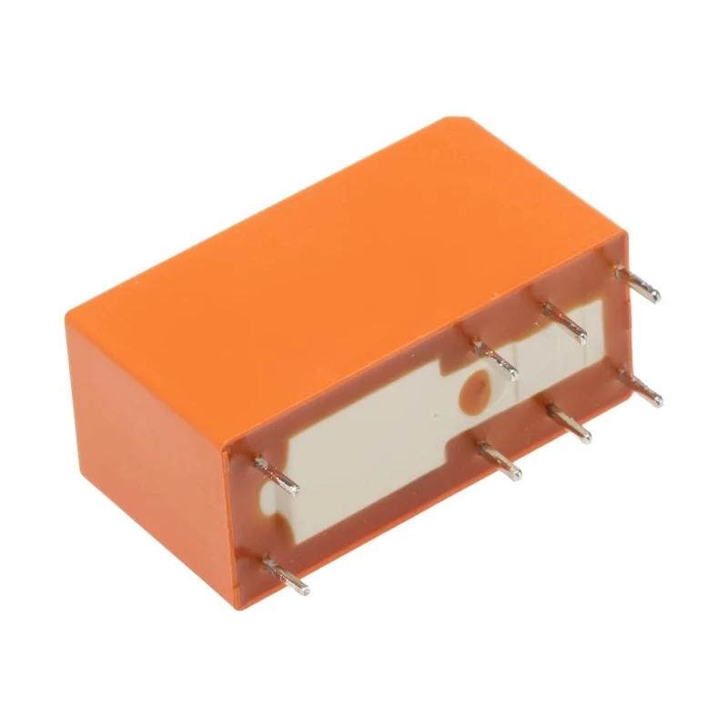 TE Connectivity RT2 Series PCB Power Relay, 12V DC Coil, 8A Switching Current, DPDT Contact Configuration, Gold RTE25012