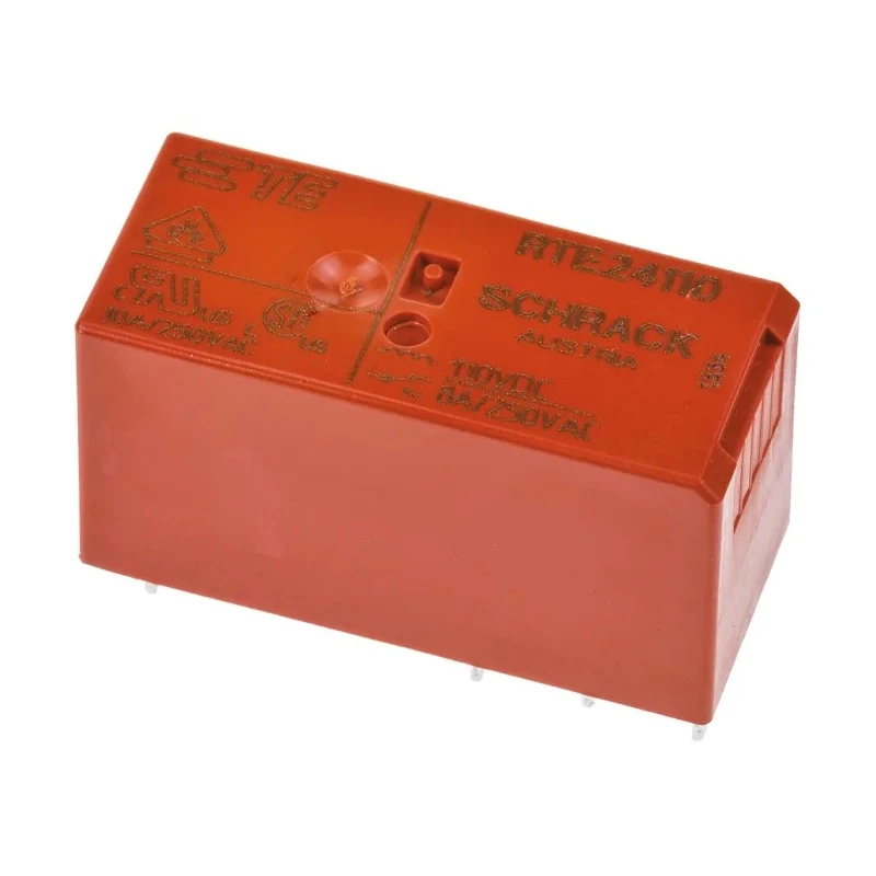 TE Connectivity Power Relay PCB Mount, 110V DC Coil, 8A Switching Current, DPDT Configuration, Silver Nickel Alloy RTE24110