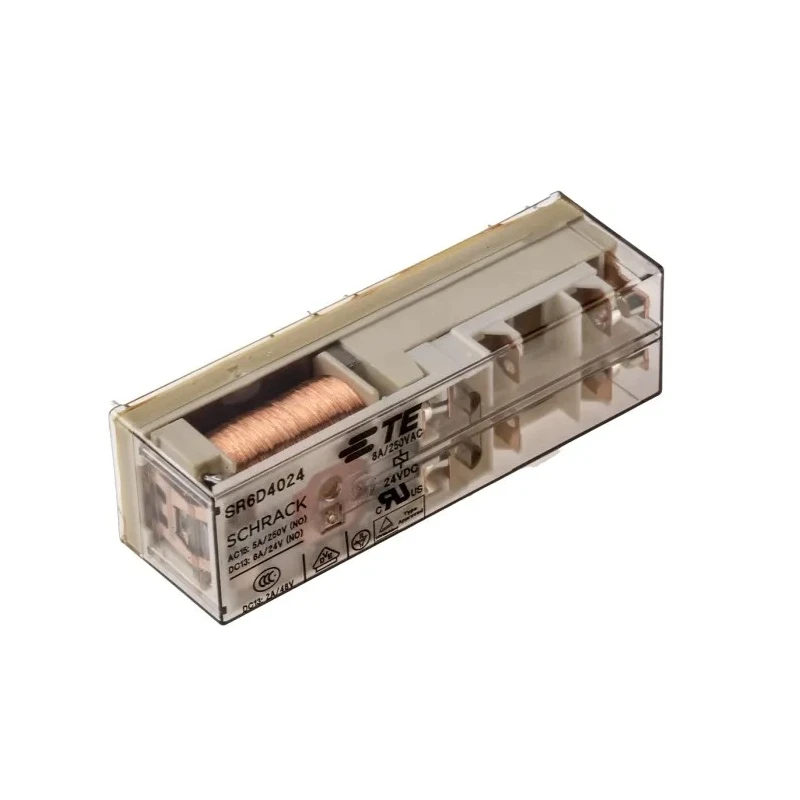 TE Connectivity PCB Force Guided Relay, 24V DC Coil Voltage, 4-Pole DPDT Silver Alloy Contact SR6D4024