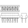 TE Connectivity Micro-MaTch Series Straight Through Hole PCB Socket, 16-Contact, 2 Row, 2.54 mm Pitch Solder 1-215079-6