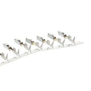 TE Connectivity Automotive Connector Terminal MQS Female Receptacle Crimp Connector 1.9mm Diameter Gold Plated 144969-2