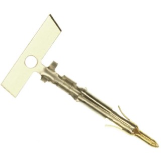 TE Connectivity Mini-Universal MATE-N-LOK Series Male Crimp Terminal, 7A Current, 22 AWG Min Crimp, 18 AWG Max 170360-3