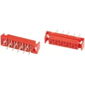TE Connectivity Micro-MaTch Series Straight Through Hole PCB Socket, 6-Contact, 2 Row, 2.54 mm Pitch Solder 338068-6