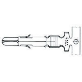 TE Connectivity Universal MATE-N-LOK Series Male Crimp Terminal 16 AWG Min Crimp 13 AWG Max 19A Current Tin Plated 926899-1