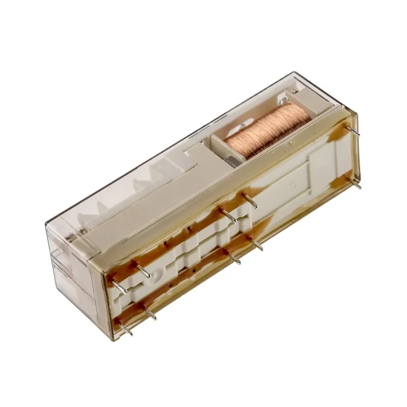 TE Connectivity PCB Force Guided Relay 24V DC Coil Voltage 4-Pole DPDT SR6D4024