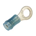 TE Connectivity PIDG Insulated Ring Terminal M5 Stud Size 16 AWG 14 AWG Wire Size Nylon Blue 36160