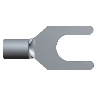 TE Connectivity Uninsulated Fork Terminal 22 AWG to 16 AWG M4 Stud Size 130519