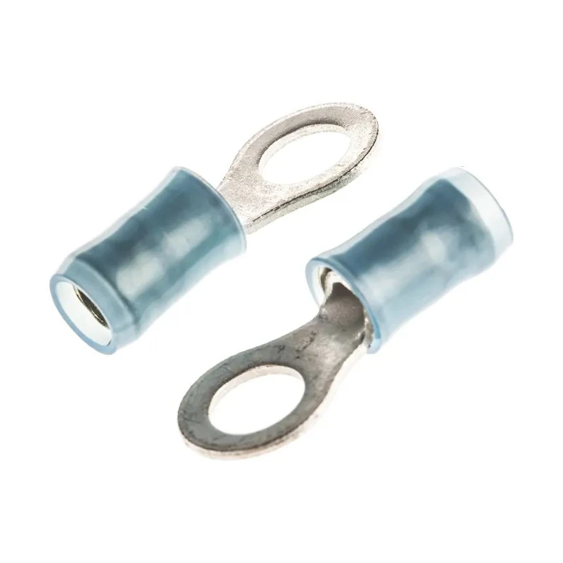 TE Connectivity PIDG Insulated Ring Terminal M5 Stud Size 16 AWG 14 AWG Wire Size Blue 130663