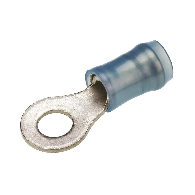 TE Connectivity PIDG Insulated Ring Terminal M4 Stud Size 16 AWG 14 AWG Wire Size Blue 320565