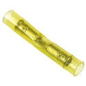 TE Connectivity PIDG Butt Splice Connector Yellow Insulated Tin Copper Crimp 24 AWG 323994