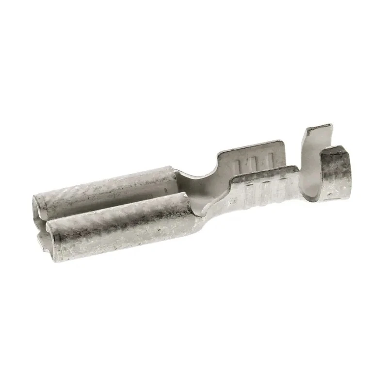 TE Connectivity FASTON 110 Series Silver Uninsulated Female Spade Connector Crimp 2.8 x 0.5 mm Tab Size 20 AWG to 160539-2