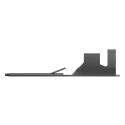 TE Connectivity Black Uninsulated Male Spade Connector, Crimp, 6.35 x 0.81 mm Tab Size, 11 AWG to 9 AWG 180409-2