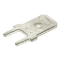 TE Connectivity FASTON .250 Black Uninsulated Male Spade Connector, Solder, 6.35 x 0.81 mm Tab Size 726386-2