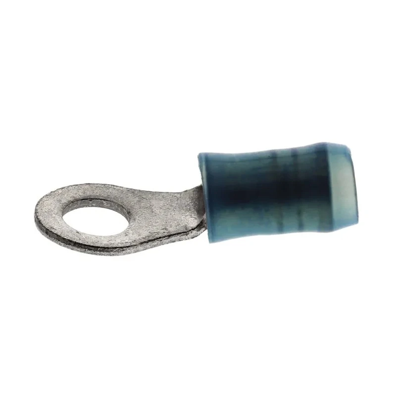 TE Connectivity PIDG Insulated Ring Terminal M4 Stud Size 16 AWG 14 AWG Wire Size Blue 51864-1