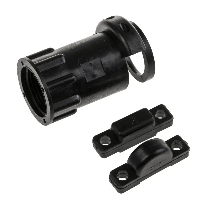 TE Connectivity CPC Cable Clamp Strain Relief Black 36.83mm Length 206358-5