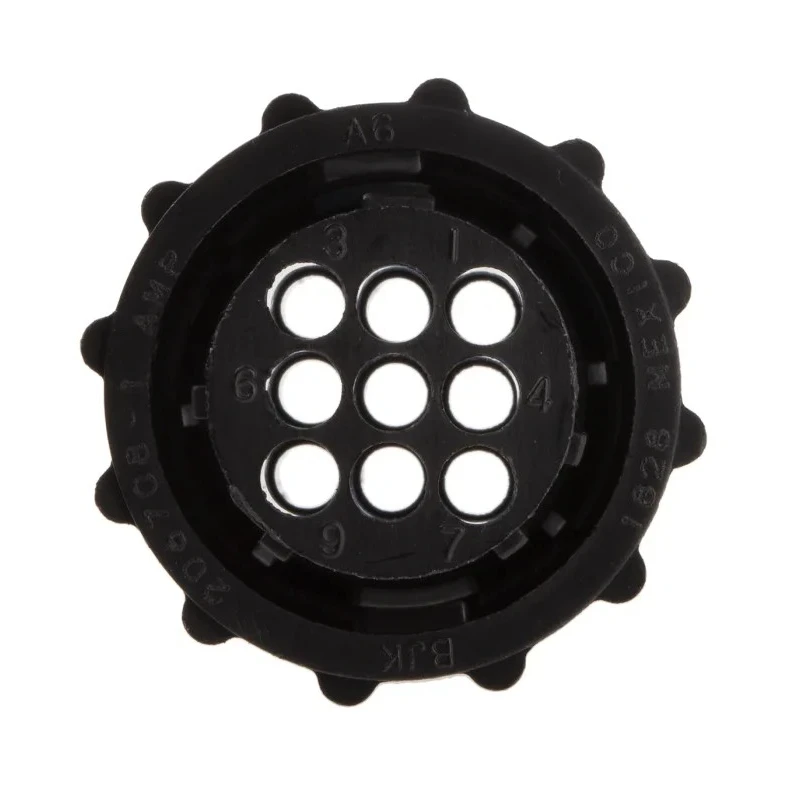 TE Connectivity Circular Connector 9 Contacts Cable Standard Plug Female CPC Series 206708-1