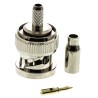 TE Connectivity BNC Series 75 Ω Coaxial Connector Cable Male BNC, Straight Body Crimp 1-1337431-0