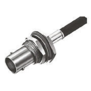 TE Connectivity BNC Series Coaxial Connector Panel Mount Female BNC, 75 Ω, Straight Body Crimp 1-1337435-0