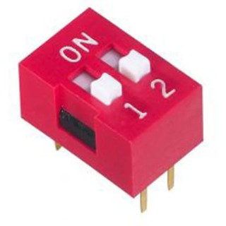 APEM Rotary Coded DIP Switch Through Hole Recessed Actuator Model NDSR-02-V