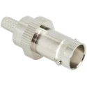 TE Connectivity BNC Series Coaxial Connector Panel Mount Female BNC, 50 Ω, Straight Body Crimp 1-1337441-0
