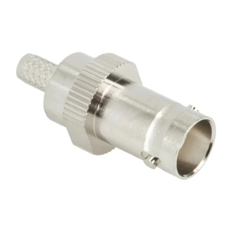 TE Connectivity BNC Series Coaxial Connector Panel Mount Female BNC, 50 Ω, Straight Body Crimp 1-1337441-0