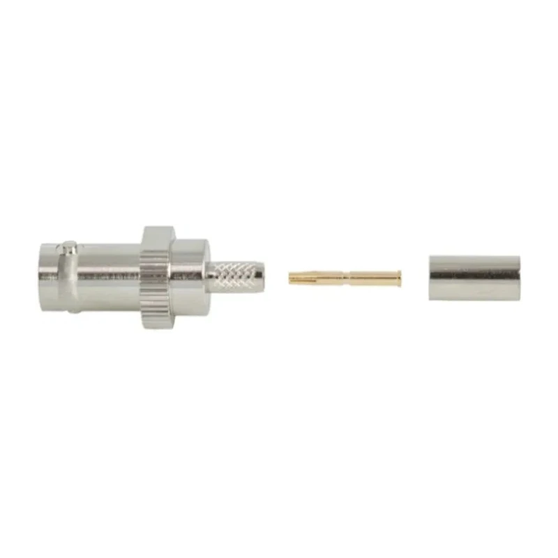 TE Connectivity BNC Series Coaxial Connector Panel Mount Female BNC, 50 Ω, Straight Body Crimp 1-1337441-0