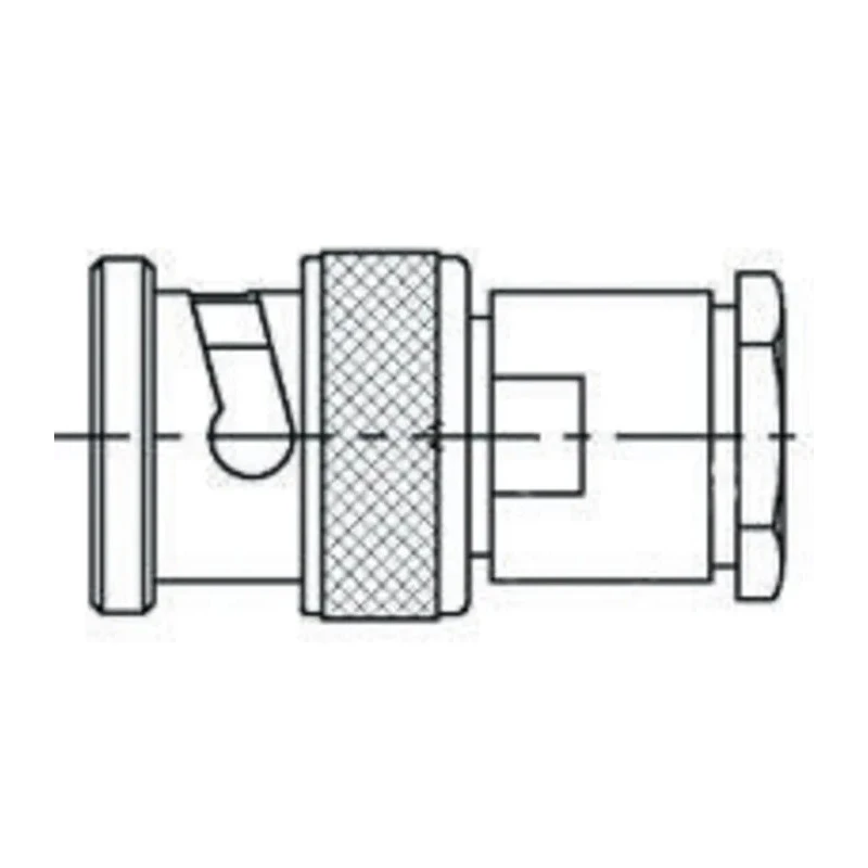 TE Connectivity BNC Series Coaxial Connector Cable Male BNC, 75 Ω, Straight Body Clamp 1-1478162-0