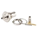 TE Connectivity BNC Series Coaxial Connector Panel Mount Female BNC, 50 Ω, Straight Body Crimp 1-1337548-0
