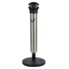 Rubbermaid Commercial Products Black Stainless Steel Base Mount Cigarette Bin 1.01 m Height 394 mm Width FG9W3100SSBLA
