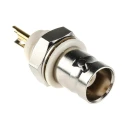 TE Connectivity BNC Series Coaxial Connector Panel Mount Female, 50 Ω, Straight Body Solder 1-1337452-0