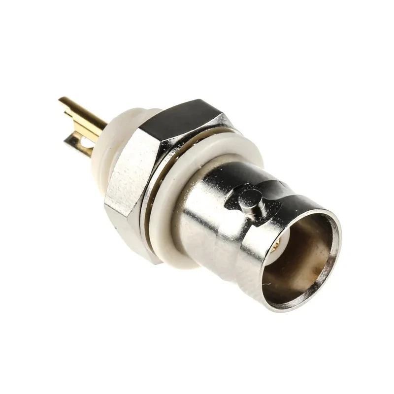 TE Connectivity BNC Series Coaxial Connector Panel Mount Female, 50 Ω, Straight Body Solder 1-1337452-0