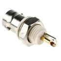 TE Connectivity BNC Series Coaxial Connector Panel Mount Female, 50 Ω, Straight Body Solder 1-1337452-0
