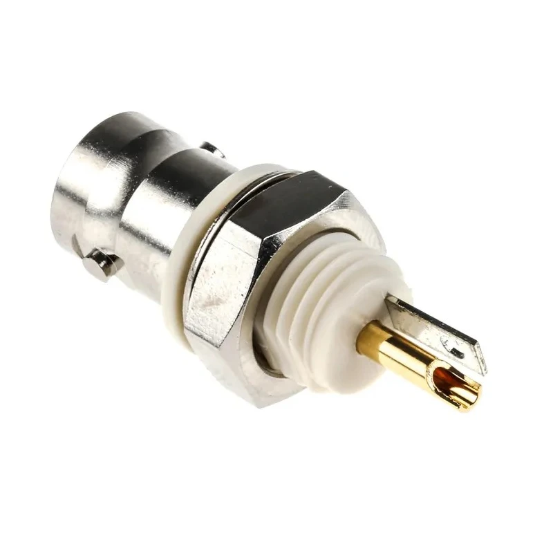 TE Connectivity BNC Series Coaxial Connector Panel Mount Female, 50 Ω, Straight Body Solder 1-1337452-0