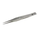 RS PRO 130mm Stainless Steel Pointed Fine Straight Tweezer 136-9850