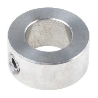 RS PRO Stainless Steel Shaft Collar, One Piece, Set Screw, Bore Diameter 14 mm, Outside Diameter 25 mm, Width 12 122-3453