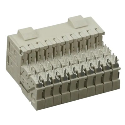 TE Connectivity Z-PACK HM-Zd Backplane Connector 2.5 mm Pitch 40 Contacts 250V AC 700mA Right Angle Female 6469028-1