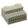 TE Connectivity Z-PACK HM-Zd Backplane Connector 2.5 mm Pitch 40 Contacts 250V AC 700mA Right Angle Female 6469028-1