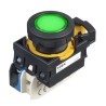 Idec Illuminated Push Button Switch Panel Mount SPST Maintained Green LED 22 mm Cutout IP65 24V CW1L-A1E10Q4G
