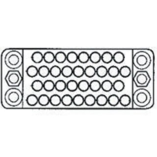 TE Connectivity M Series M Male Connector Housing, 3.81 mm Pitch, 50 Way, 4 Row Straight 201358-1